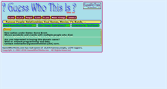 Desktop Screenshot of guesswhothisis.com